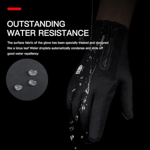 Winter Thermal Gloves for Men and Women, Waterproof Windproof and Non-Slip Glove - Picture 4 of 7